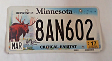 Old Minnesota Critical Habitat License Plate picture