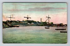 Groton CT- Connecticut, Old Ship Yard, Antique, Vintage Souvenir Postcard picture