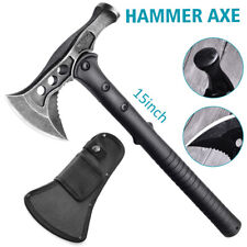 15inch Tactical Tomahawk Throwing Hatchet Axe Fixed Blade Survival Knife Camping picture