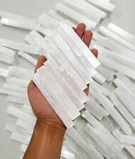 4 INCH SELENITE STICKS BULK Sticklets Crystal Wands Natural Healing Crystals picture