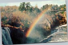 Postcard NY Ausable Chasm Rainbow Falls picture