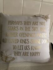 “PERHAPS THEY ARE NOT STARS”, Condolence Pillow, New With Tags, Pavilion picture