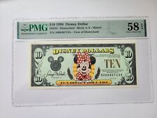 1998 Walt Disney Dollar $10 Ten Dollar Bill A Series Minnie Mouse picture