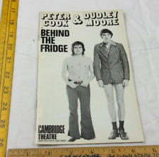 Dudley Moore Peter Cook Behind the Fridge 1972 UK theatre program Cambridge picture