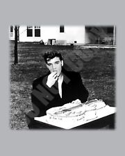 Elvis Presley Eating His Birthday Cake 8x10 Photo picture