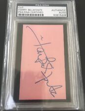 HARRY BELAFONTE autograph  PSA/DNA  SLABBED CUT picture