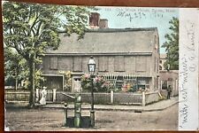 Old Witch Haunted House Postcard Salem Massachusetts MA Undivided 1900s scary picture
