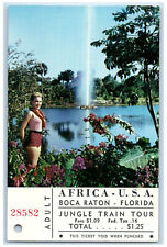 c1950s Watusi Geyser in Florida's Africa USA Boca Raton FL Vintage Postcard picture