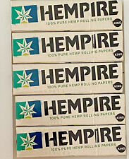 Hempire 100% pure hemp Rolling papers King Size 25 packs 33 leaves each pack picture