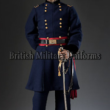 New United States Senator Civil War General Coat, Only Navy Blue Wool Men Coat picture