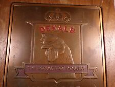 Vintage Dekalb Feeds Seed Egg Farm Metal Sign Chicken Graphic Member 300 Egg Clu picture