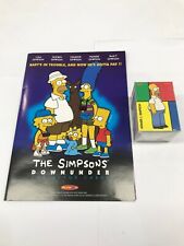 Tempo Australia The Simpsons Downunder Trading Card Base Set (100)+Window Poster picture