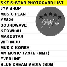 [Official POB] Stray Kids 5-STAR Photocard SKZ JYP SHOP MAKESTAR WITHMUU BDM MMT picture