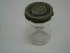 Vtg HELLMANN'S MAYONNAISE General Foods Old Glass Advertising Jar W/ Lid 30's picture