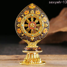 Buddhist Furnishing Golden Wheel Tantric Alloy Handicraft Auspicious Tibetan picture