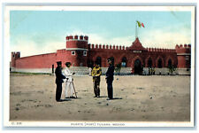 c1930's Four Men Talking Fuerte (Fort) Tijuana Mexico Unposted Postcard picture