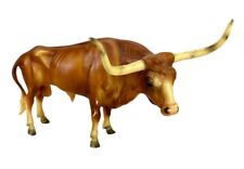 Vintage 1961 Breyer Molding Co USA Model #75 Red Sorrel Longhorn Bull Cow Figure picture