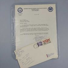 1977 DoD Letter Signed Dr Richard Simmonds NASA Space Biology for Apollo Skylab picture