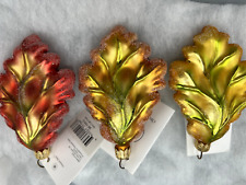 Christopher Radko / Case of 12/ Maple leaf ornaments asst. colors Vintage NIB picture