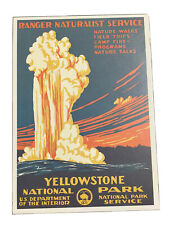 Postcard Yellowstone National Park Service Department of the Interior Est. 1872 picture