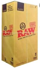 RAW Classic KING Size Pre-Rolled Cones 1400 ct Bulk Box picture