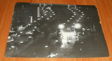 1961 Press Photo Miami Orange Bowl Parade Floats Aerial Nighttime Street View picture