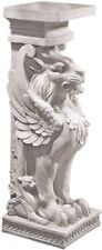 Design Toscano Trapezophoron Winged Lion Pedestal Column Plant Stand Ancient... picture