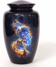 10 Inch Stars Urn Cosmic Galaxy Nebula Cremation Urn for Human Ashes Adult Urn picture