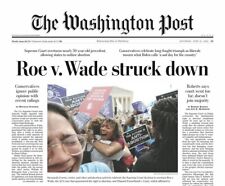 Supreme Court Strikes Down Roe v. Wade Washington Post Newspaper Abortion NEW picture