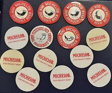 14 MICHELOB Our Draft Beer Chips Tags Discs 60's 70's vintage picture