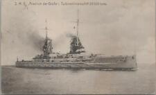 Postcard Ship SMS Friedrich Der Grobe 1912 picture