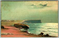 Raphael Tuck O'er Hill and Dale Ocean Scene Large Flat Rock DB Postcard G9 picture