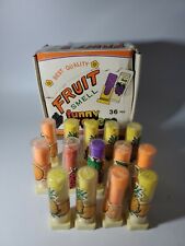 Vintage Best Quality Fruit Smell Funny Erasers Lot of 14 With Original Display  picture