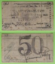 1943 Philippines ~ BASEY, Samar 50 Centavos ~ WWII Emergency Note ~ SMR-214 /668 picture