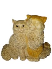 Vintage CASTAGNA Pair  of Cats Figurine Collectible  Made in Italy 1988-1990 picture