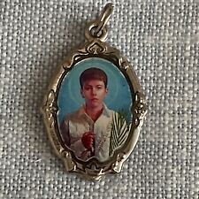 St Jose Sanchez Del Rio | Mexican Cristero | Medal Pendant Charm | Silver Tone picture