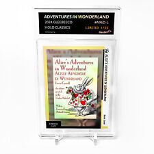 ALICE'S ADVENTURES IN WONDERLAND Book Cover 2024 GleeBeeCo Holo Card #A96D-L /25 picture