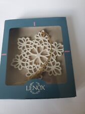Lenox 1997 Annual Snow Fantasies Snowflake Ornament in Original Box. Made in USA picture