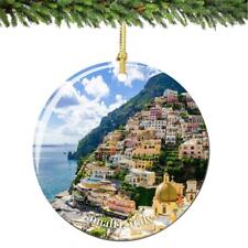 Amalfi Italy Christmas Ornament Porcelain Double Sided picture