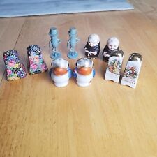 Vintage Salt And Pepper Shakers Lot Of 5 Pairs England Japan Washington D.C.  picture