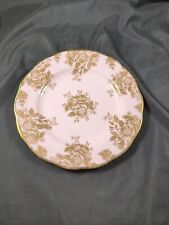 Vintage Royal Albert 100 Years 1960's Pink W Golden Roses Plate 8