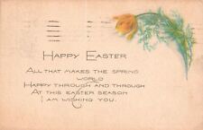 Happy Easter All That Makes Spring World Happy Eastertide Vintage Postcard 1926 picture
