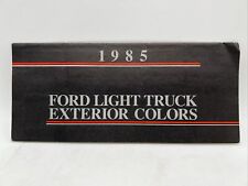 1985 FORD LIGHT TRUCK Car Paint Exterior Standard Colors Chart Chips Brochure picture
