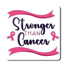 Stronger Than Cancer Breast Cancer Awareness Magnet Decal, 5x5 inches picture