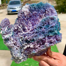 6.47LB Natural purple grape agatequartz crystal granular mineralspecimen picture