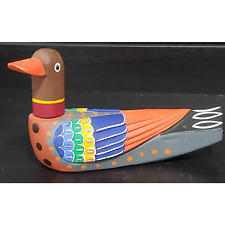 Wooden Korean Wedding Goose, Bold, Colorful Hand-Painted Decor picture