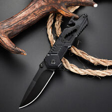1x/2x Tactical Folding Knife Camping Survival Kit EDC Hunting Pocket Knives US picture