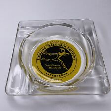 RARE Vintage 1960s Florists’ Telegraph Delivery FTD Ontario Unit Glass Ashtray picture