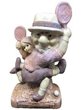 Vintage 1974 ALBERT PRICE Statue Bank MIXED DOUBLES Naughty Tennis Sexy picture