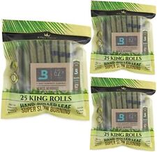 King Palm | King | Natural | Prerolled Palm Leafs | 3 Packs of 25 Each = 75Rolls picture